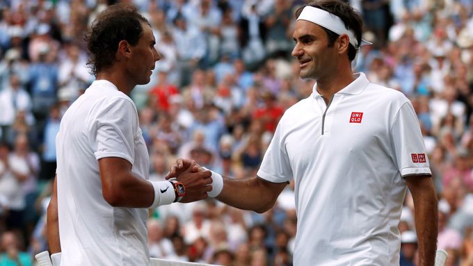 Rafael Nadal s Rogerem Federerem