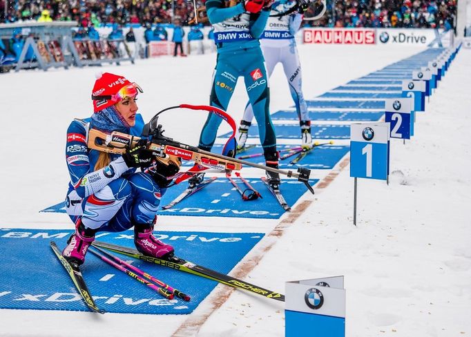 Gabriela Koukalová stíhací závod v Oberhofu