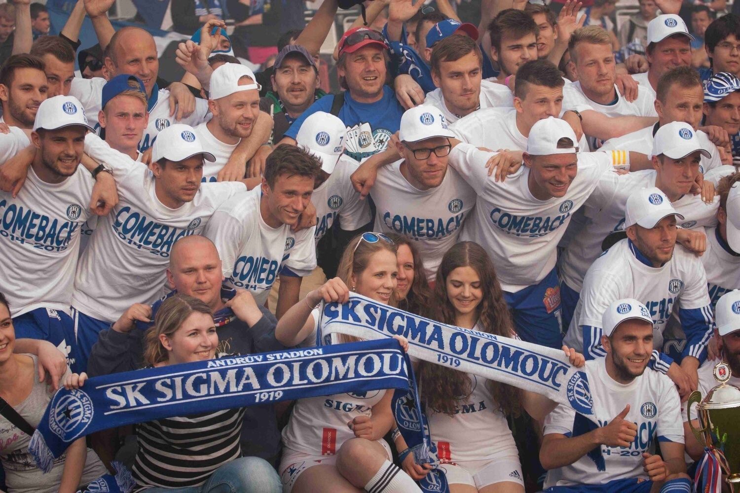Sigma Olomouc slaví návrat do první ligy