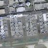 Ruch na letišti v Los Angeles z výšky 800 metrů