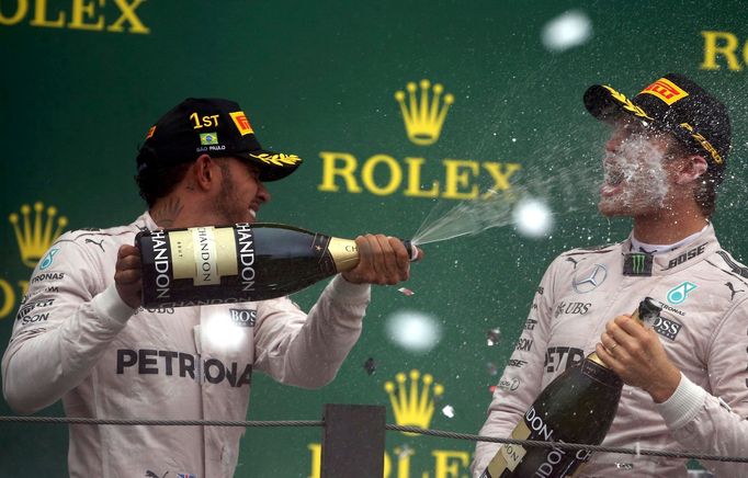 F1, VC Brazílie 2016: Lewis Hamilton a Nico Rosberg, Mercedes