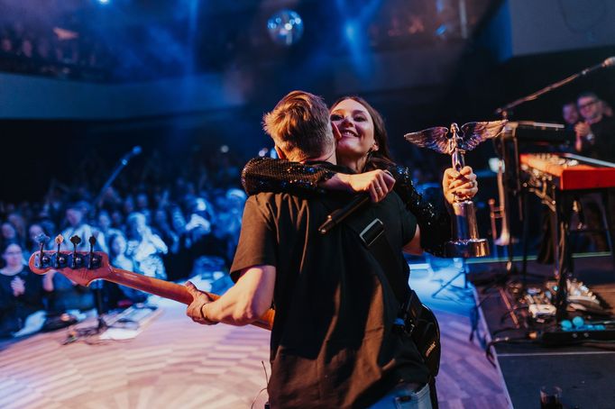 Kateřina Marie Tichá během svého koncertu v Lucerna Music Baru 7. dubna 2025.