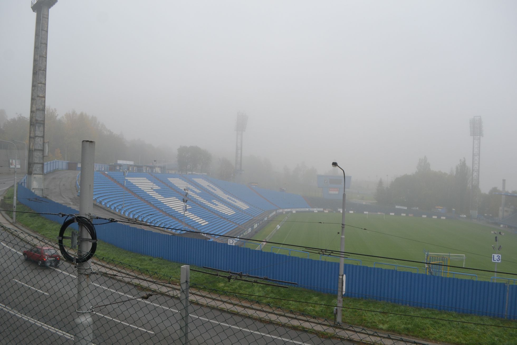 Ostravský stadion Na Bazalech.