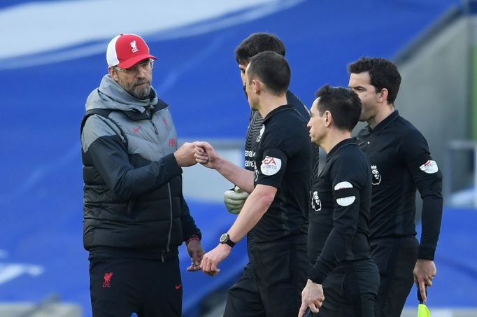 Brighton - Liverpool (Jürgen Klopp, Stuart Attwell)