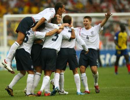 Anglie - Ekvádor: anglická radost