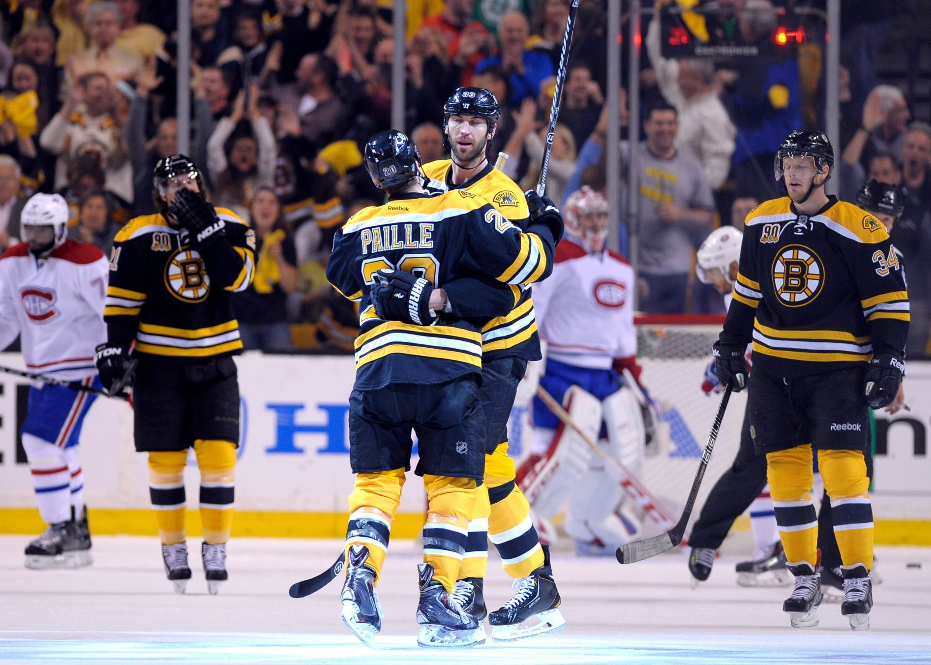 NHL: Boston Bruins (Daniel Paille a Zdeno Chára)