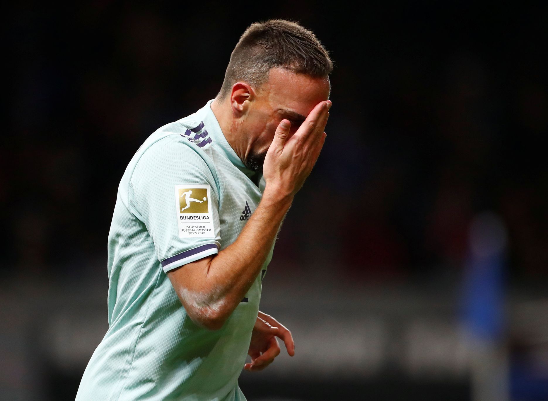 6. kolo bundesligy 2018/19, Hertha Berlín - Bayern Mnichov: Franck Ribéry