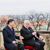 Fotogalerie k chystané grafice Zeman 2018 / Čínský prezident Si Ťin-pching a Miloš Zeman v Praze / 30. 3. 2016.