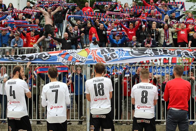 EP, Brno-Plzeň: děkovačka Plzně fanouškům