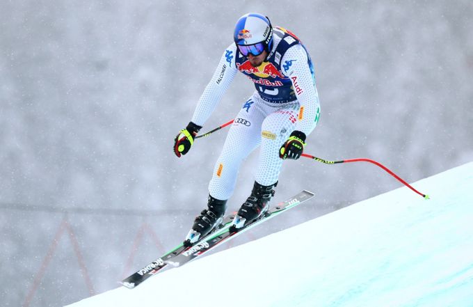 Skiing - Alpine Ski World Cup Kitzbuehel - Men's Downhill - Kitzbuehel, Austria - January 25, 2019   Italy's Dominik Paris in action   REUTERS/Lisi Niesner