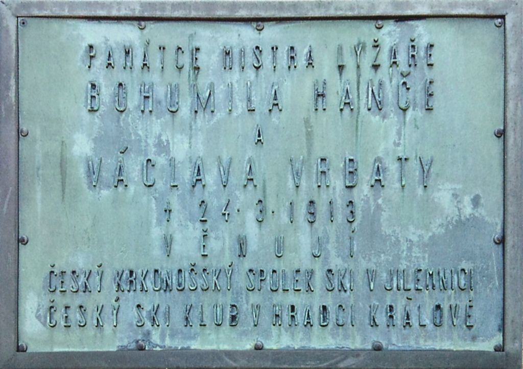 Historie českého lyžování - mohyla hanče a Vrbaty