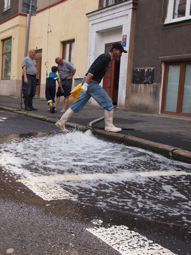 Povodeň červen 2013 - Ústí nad Labem 9. 6.