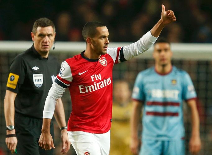 Premier League, Arsenal - West Ham: Theo Walcott