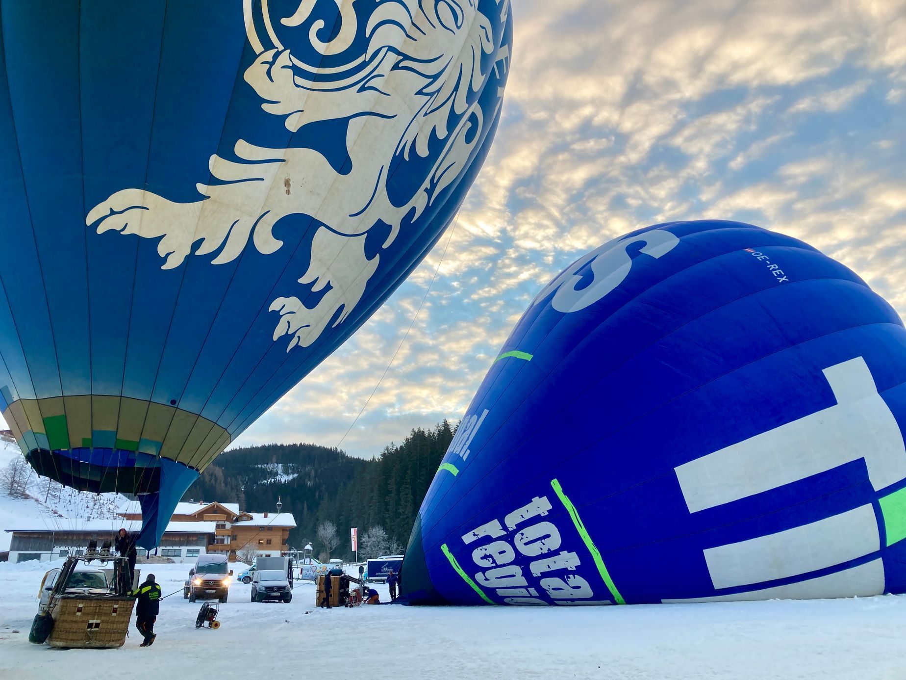 Zimní balonová fiesta Filzmoos