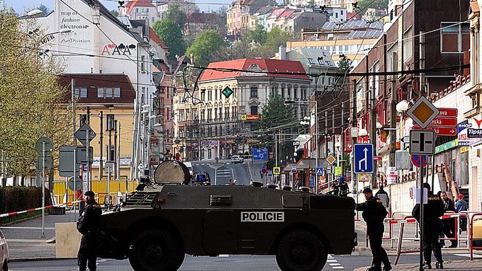 Extremisté se sešli v Ústí. Policistů bylo třikrát víc