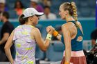 Iga Šwiateková a Petra Kvitová Miami Open 2022