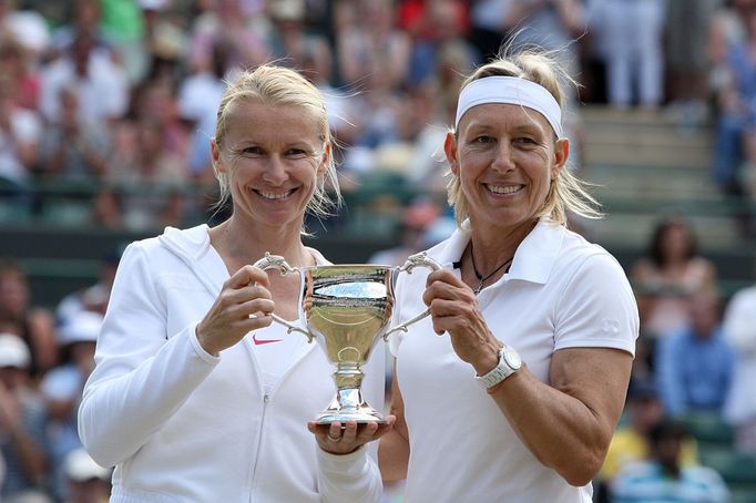 Jana Novotná a Martina Navrátilová na Wimbledonu 2010