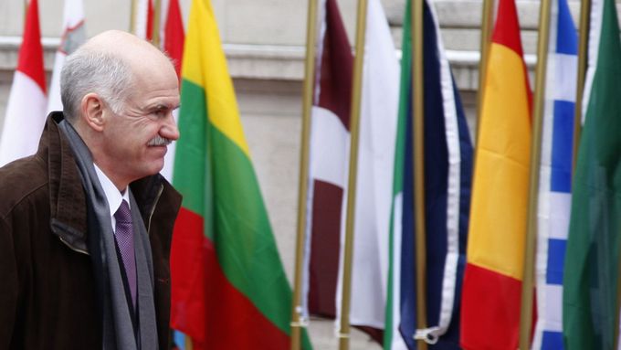 Řecký premiér Papandreu.