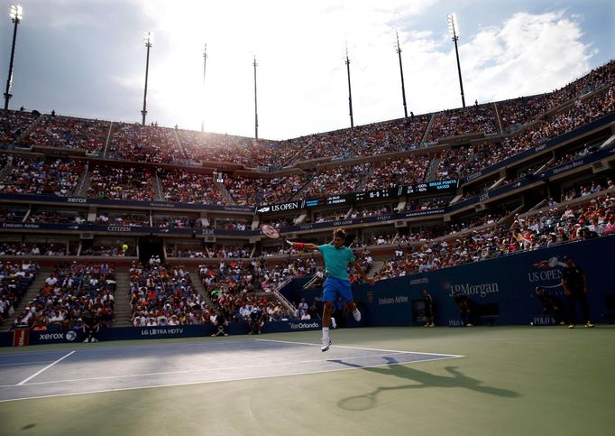 Roger Federer v semifinále US Open 2014