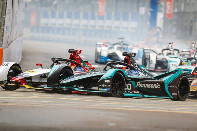 Formule E 2019, Hongkong: Daniel Abt a Mitch Evans