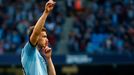 Útočník Manchesteru City Edin Džeko slaví svůj gól proti West Bromwichi