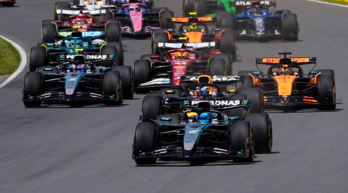 George Russell, Mercedes v čele VC Kanady F1 2025