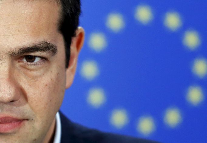 Alexis Tsipras v Evropském parlamentu.