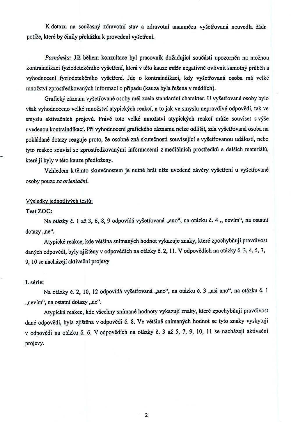 Fyziodetekční vyšetření - Kristýna Kočí - strana 9
