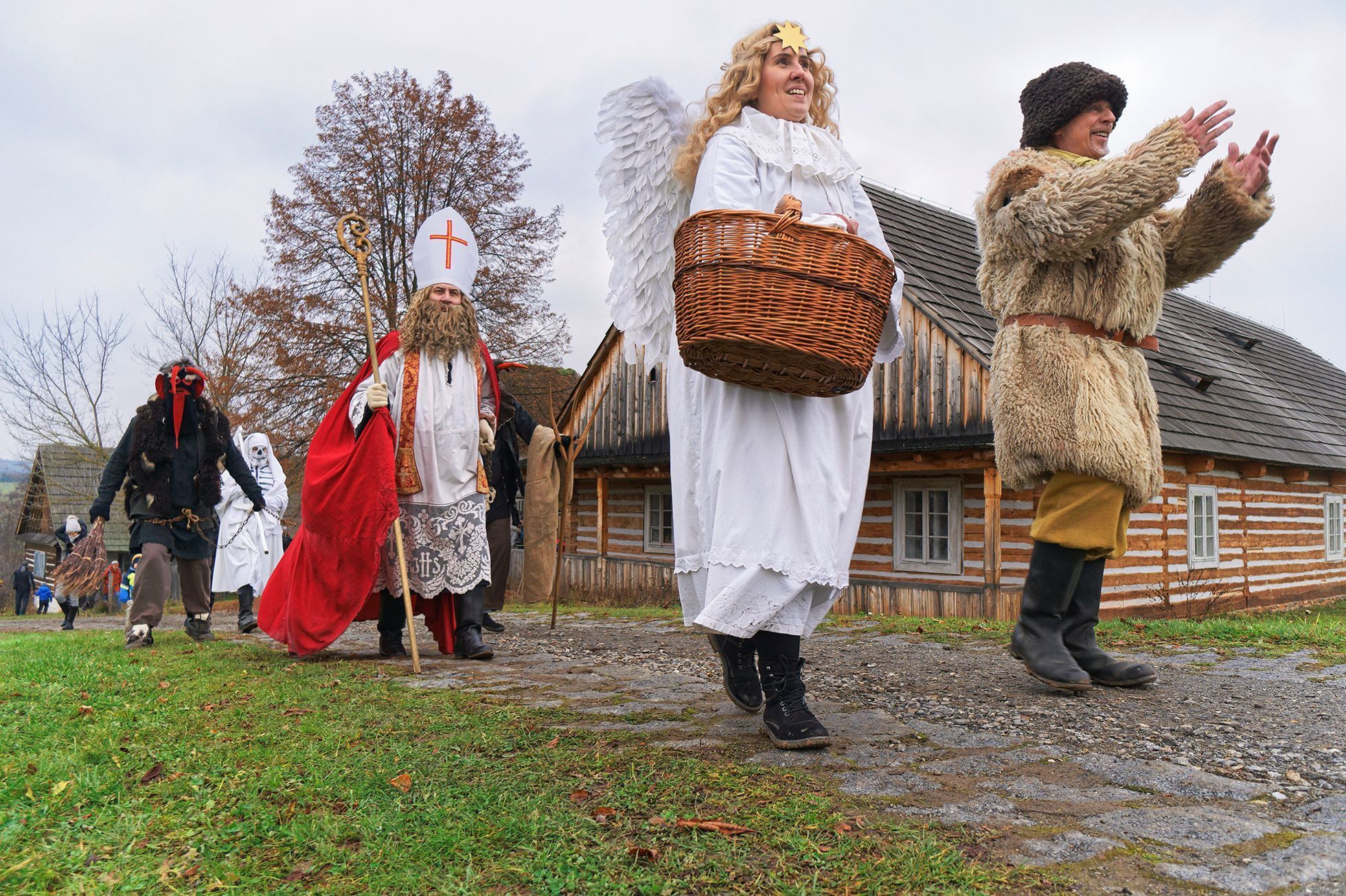 Svatomikulášská obchůzka a advent na české vesnici, Muzeum lidových staveb v Kouřimi