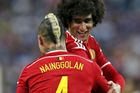 Belgie zmrazila Francouze čtyřmi góly, zářil Fellaini