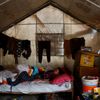 Tábor v Bhaktapuru pro Nepálce, kteří přišli během zemětřesení o střechu nad hlavou.