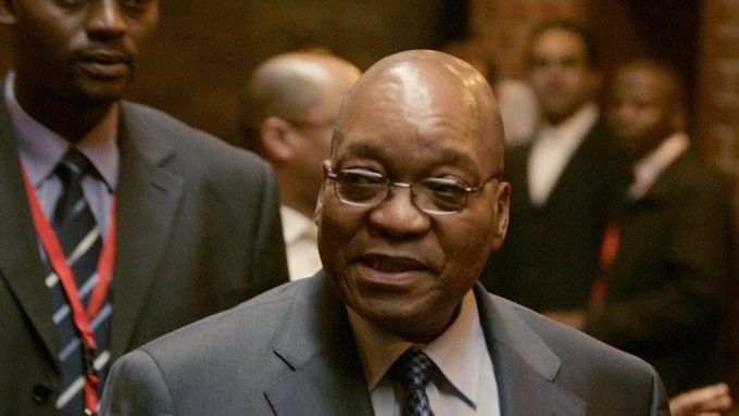 Jacob Zuma u soudu v Pietermaritzburgu