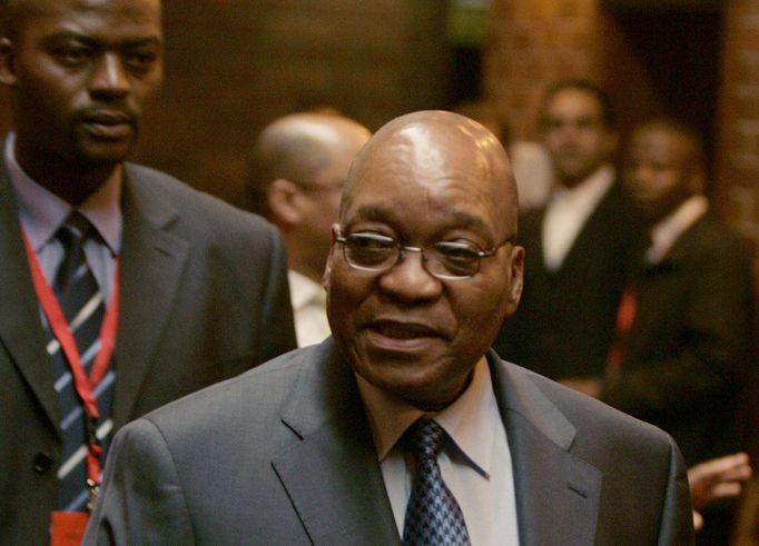 Jacob Zuma u soudu v Pietermaritzburgu