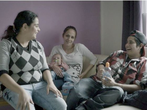From left to right: Denisa, Kristýna with her son and Pavla.