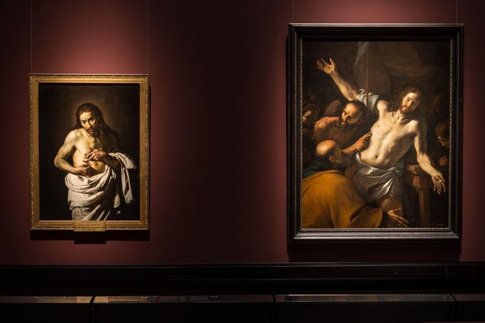 Pohled do výstavy Caravaggio & Bernini.