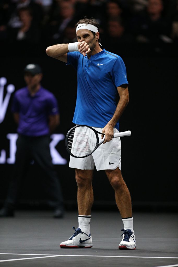 Roger Federer na Laver Cupu 2017 v Praze.