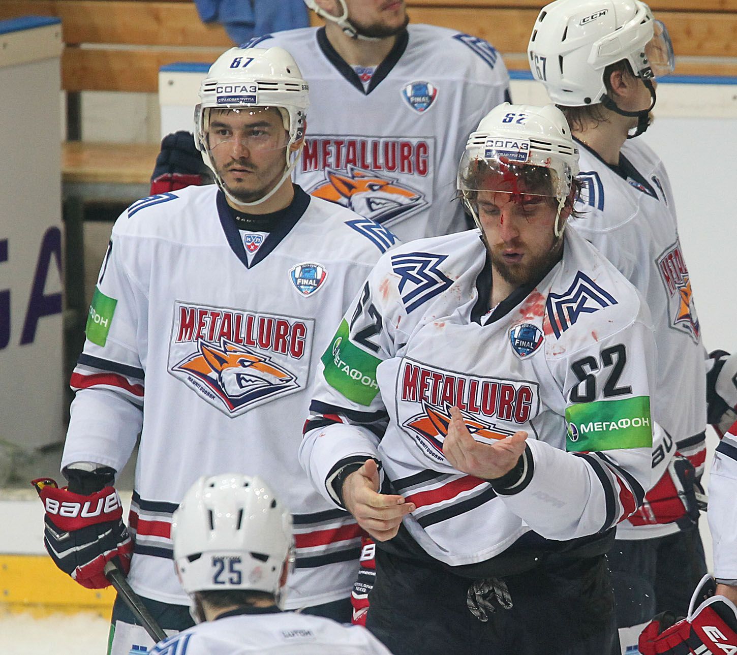 Lev Praha vs. Magnitogorsk, čtvrté finále KHL v O2 aréně (Osala)