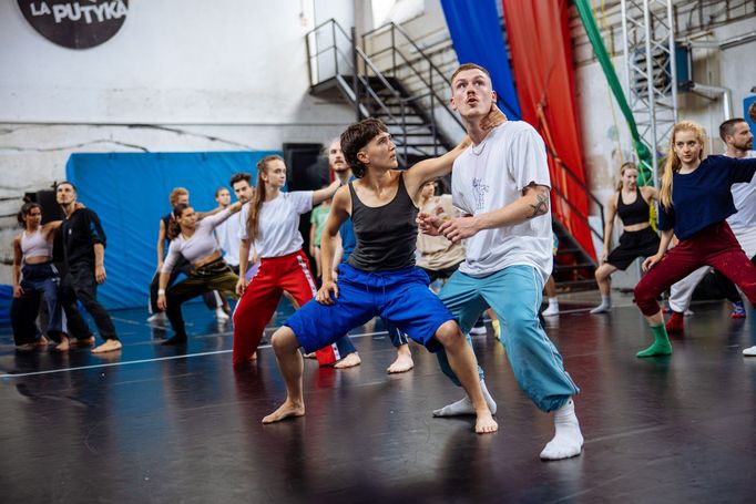 Workshop Cirku La Putyka s Akramem Khanem na pražských Jatkách78.