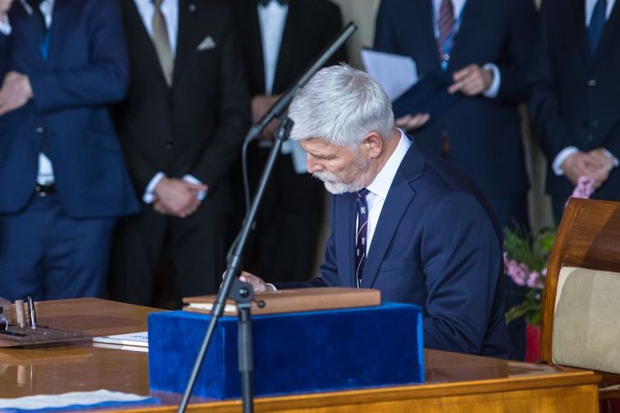 Petr Pavel složil slavnostní slib na společné schůzi obou komor Parlamentu na Pražském hradě a stal se novým českým prezidentem, Praha, 9. 3. 2023