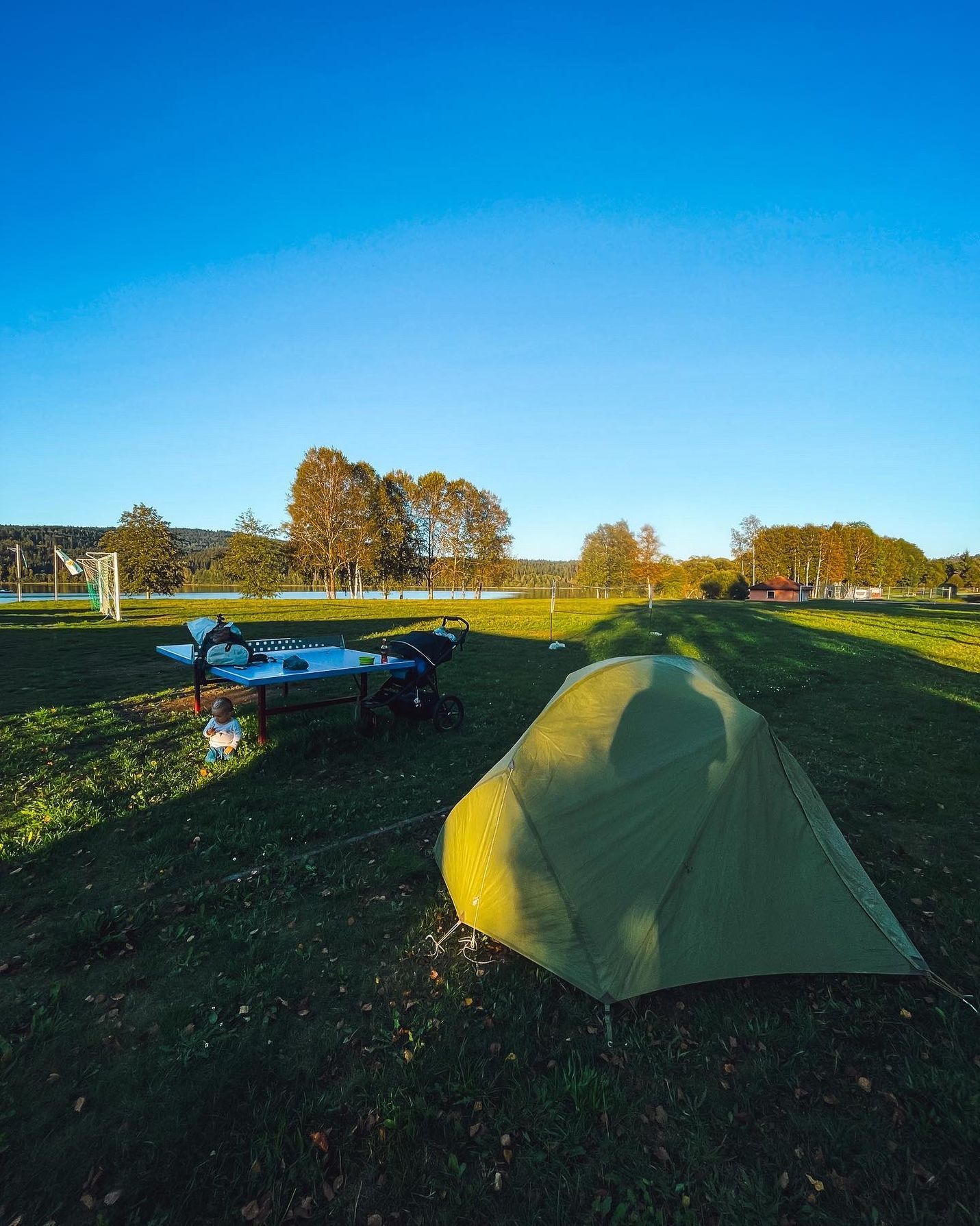 Hanka šla část Stezky Českem s malým synem v kočárku