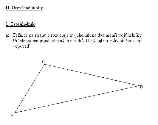 Test - gympl - otevřené úlohy - 1a