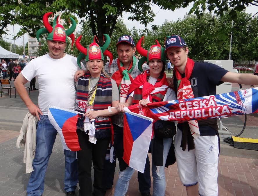 Fanoušci na MS 2014 v Minsku
