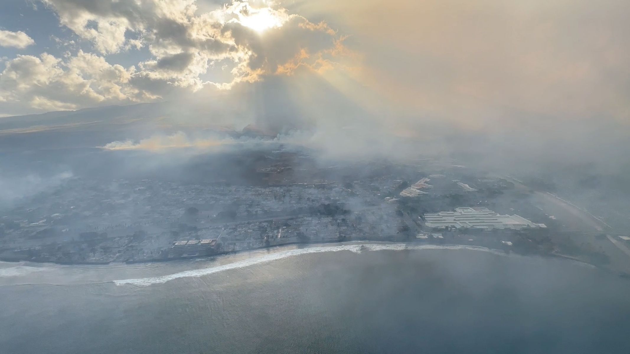 USA Havaj požár oheň evakuace