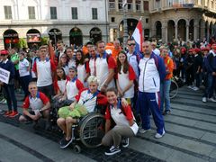 Česko na místě reprezentovalo devět tělesně handicapovaných plavců a zrakově postižený judista.