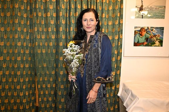 Klára Kolouchová při premiéře dokumentu Dina Štěrbová Za oponou velehor v lednu 2025