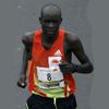 Keňský maratonec Peter Kirui dobíhá jako první půlmaraton v Bogotě.