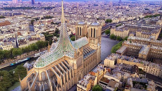 Střecha z plastu i ekologický skleník. Tady jsou první návrhy na přestavbu Notre-Dame