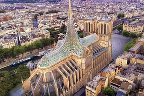 Střecha z plastu i ekologický skleník. Tady jsou první návrhy na přestavbu Notre-Dame