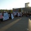 Pochod fanoušků Slavie - protesty - Straka