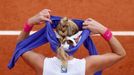 Tennis - French Open - Roland Garros, Paris, France - October 8, 2020 Czech Republic's Petra Kvitova during her semi final match against Sofia Kenin of the U.S. REUTERS/C